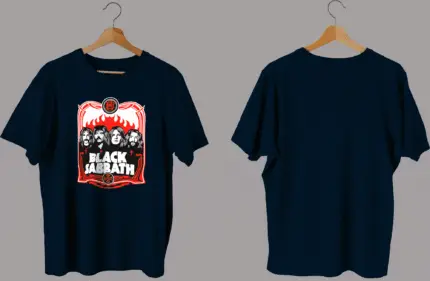 Black Sabbath Flames of Sabbath Oversized Tshirt
